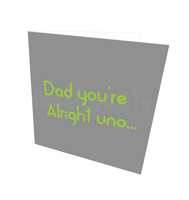 ALRIGHT UNO CARD - Streetgreets