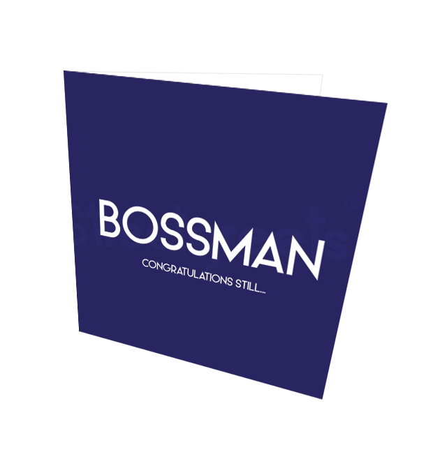 BOSSMAN CONGRATS CARD - Streetgreets