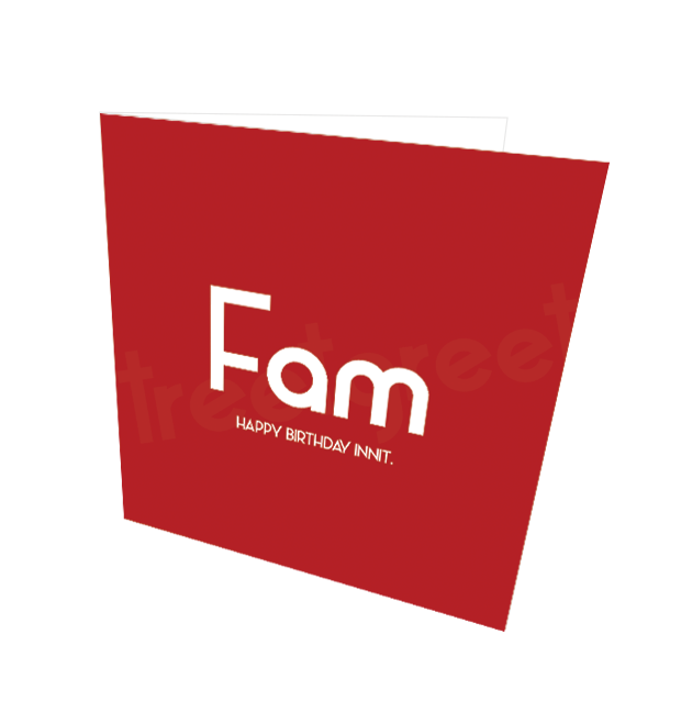 FAM HB INNIT CARD - Streetgreets