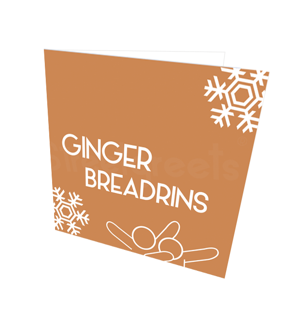 GINGER BREADRINS CARD - Streetgreets