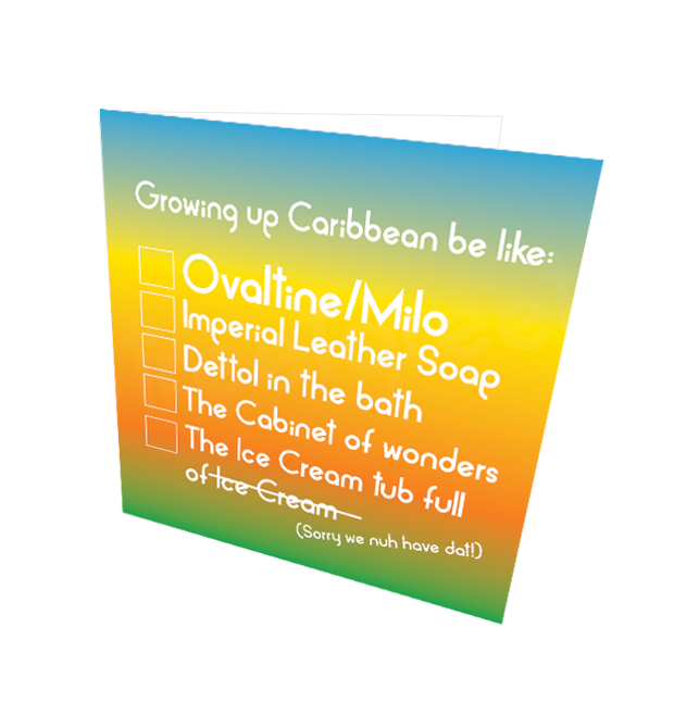 GROWING UP CARIBBEAN CARD - Streetgreets