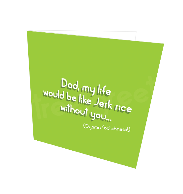 JERK RICE CARD - Streetgreets