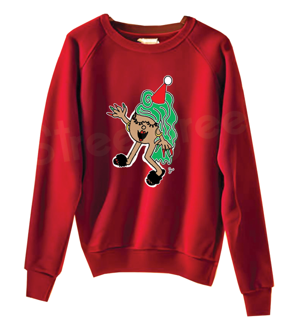 LIKKLE MISS FI EEEDIAT AT CHRISTMAS SWEATSHIRT - Streetgreets