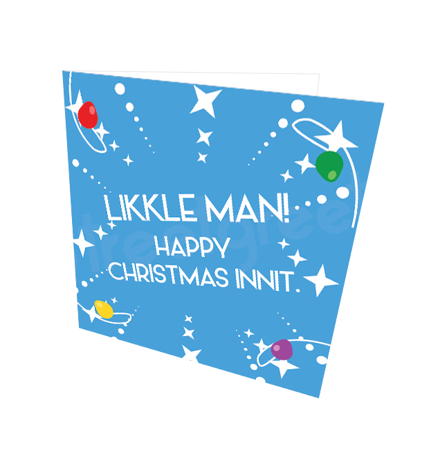 LIKKLE MAN HC CARD - Streetgreets