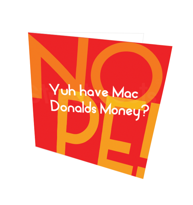 MACCY D CARD - Streetgreets