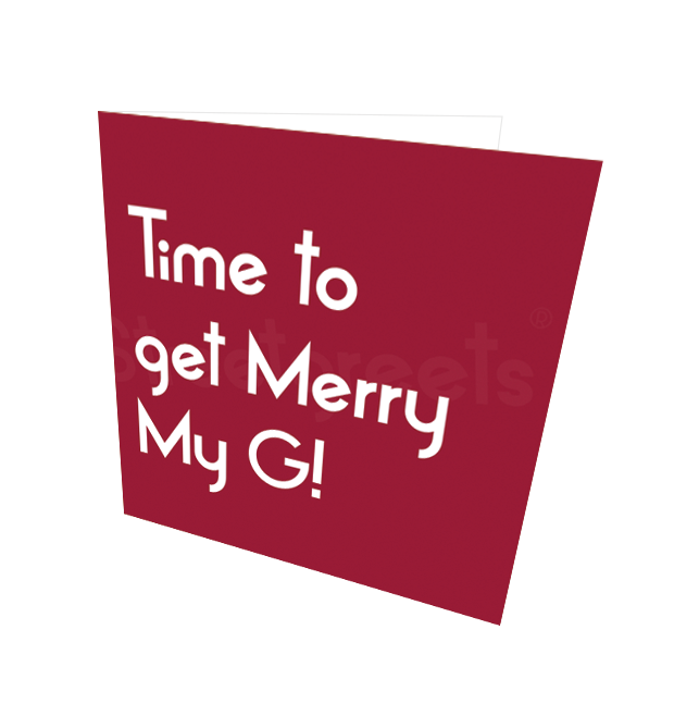MERRY MY G CARD - Streetgreets