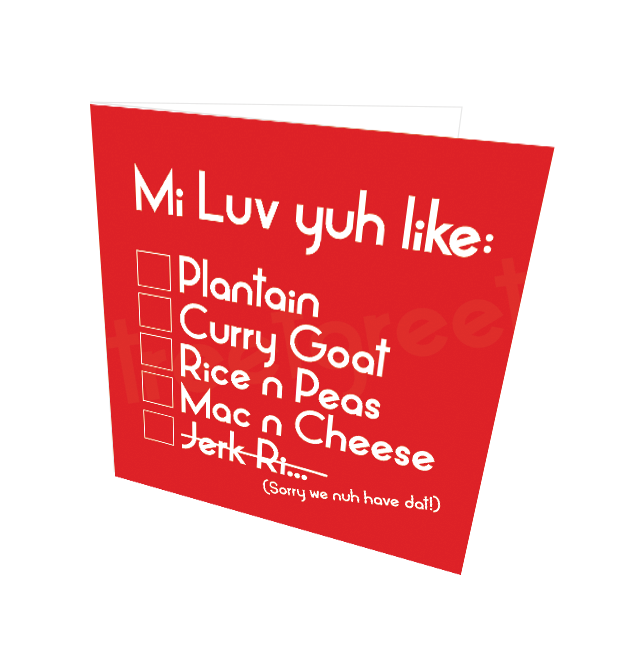MI LUV YUH CARD - Streetgreets