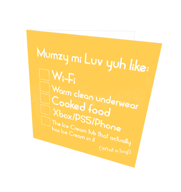 MUMZY MI LUV YUH CARD - Streetgreets