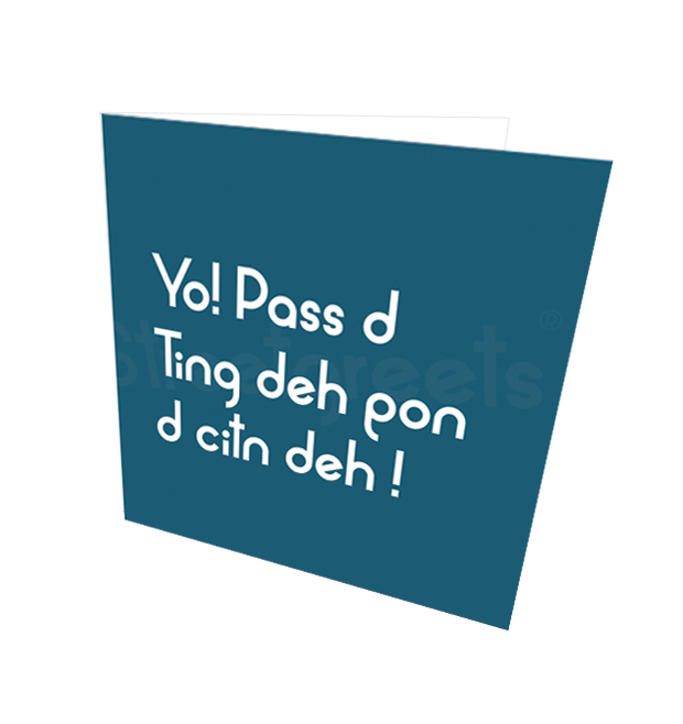 PASS D TING CARD - Streetgreets