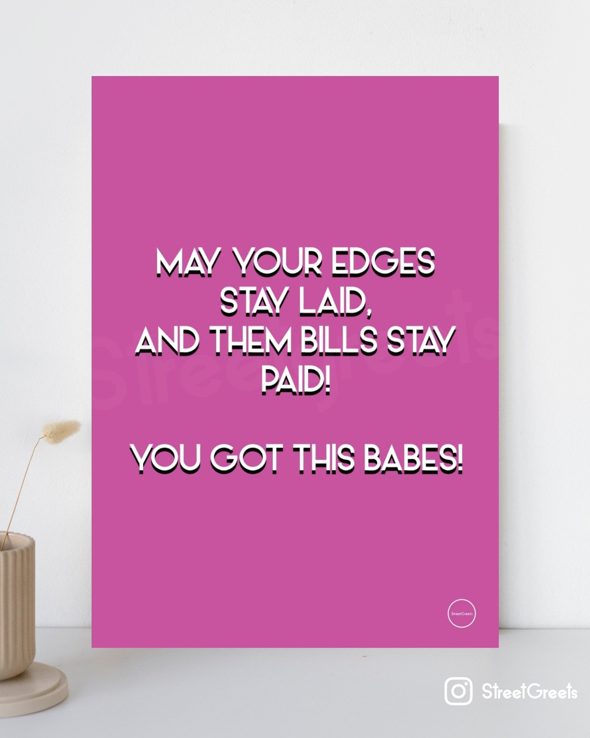 EDGES POSTER - Streetgreets