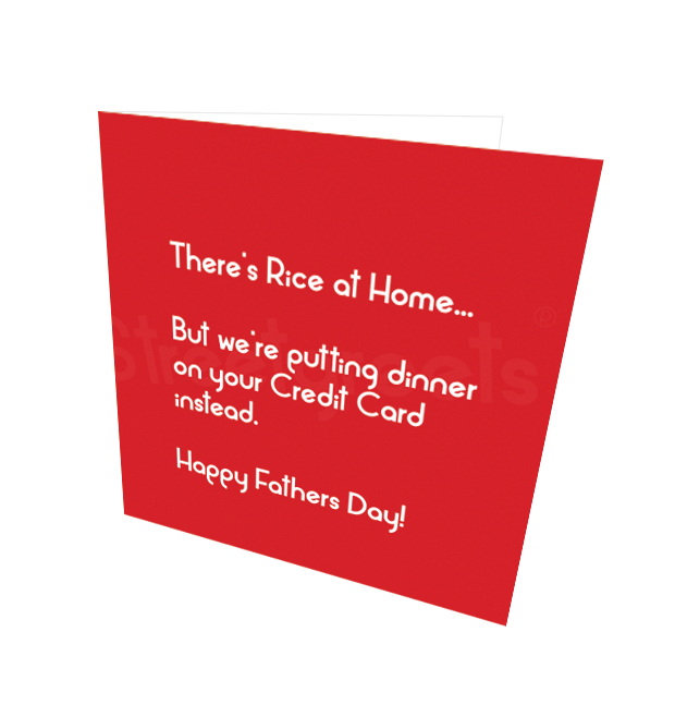 RICE AT HOME CARD - Streetgreets