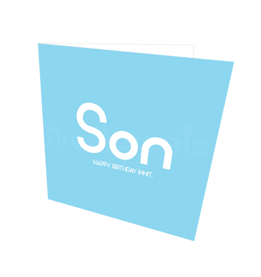SON HB CARD - Streetgreets