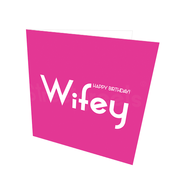 WIFEY HB CARD - Streetgreets