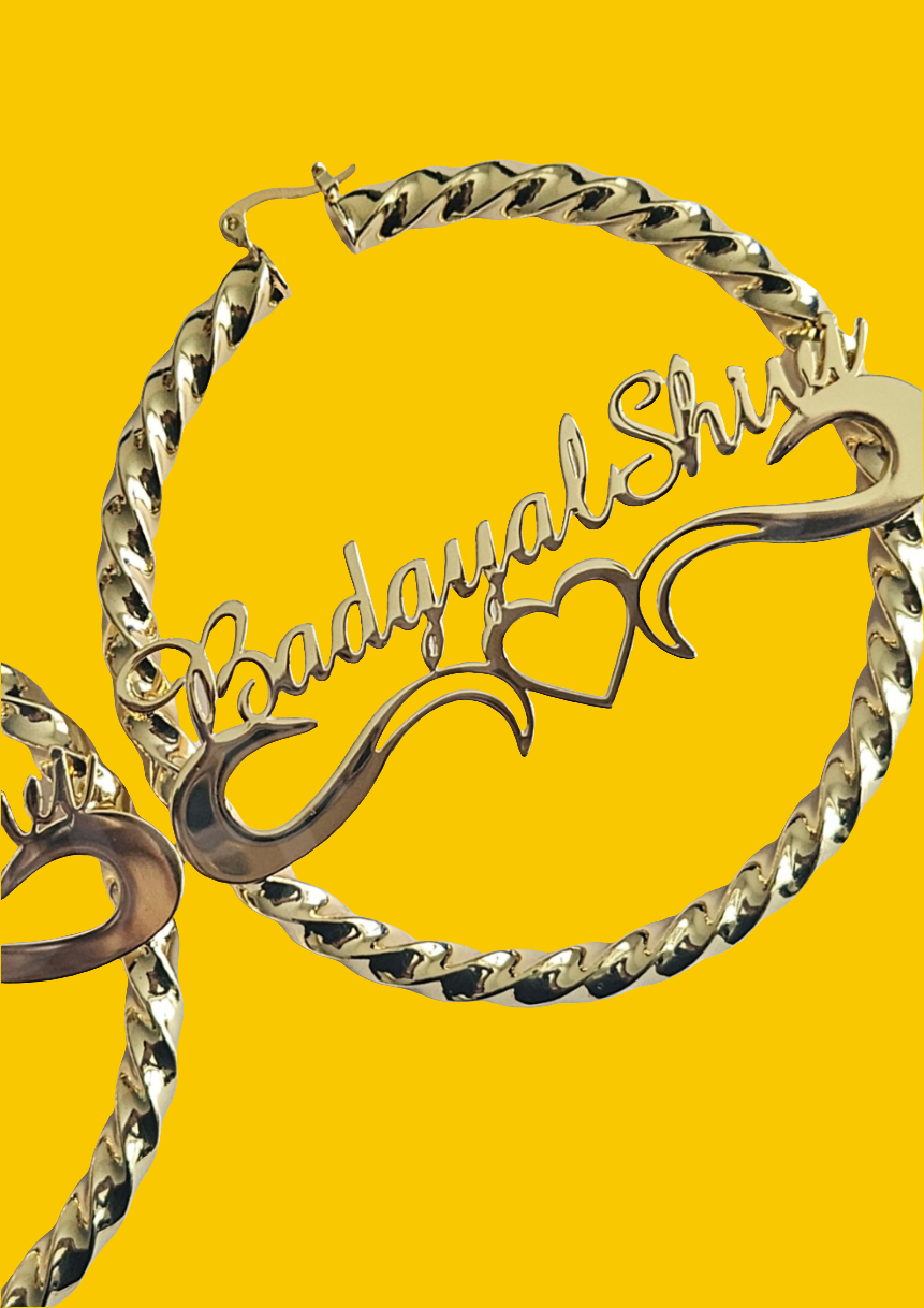 Badgyal Twist Earrings by Bareslang - Streetgreets