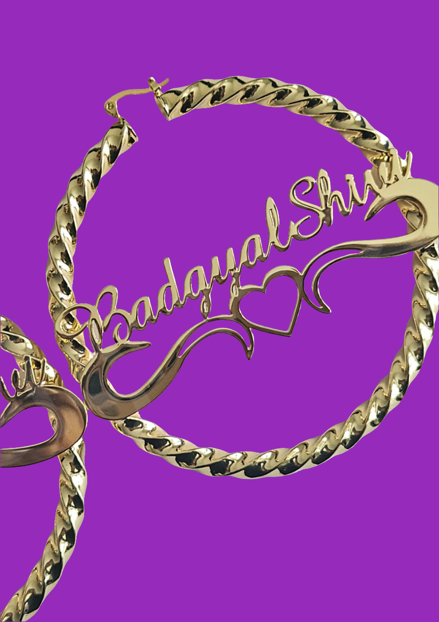 Badgyal Twist Earrings by Bareslang - Streetgreets