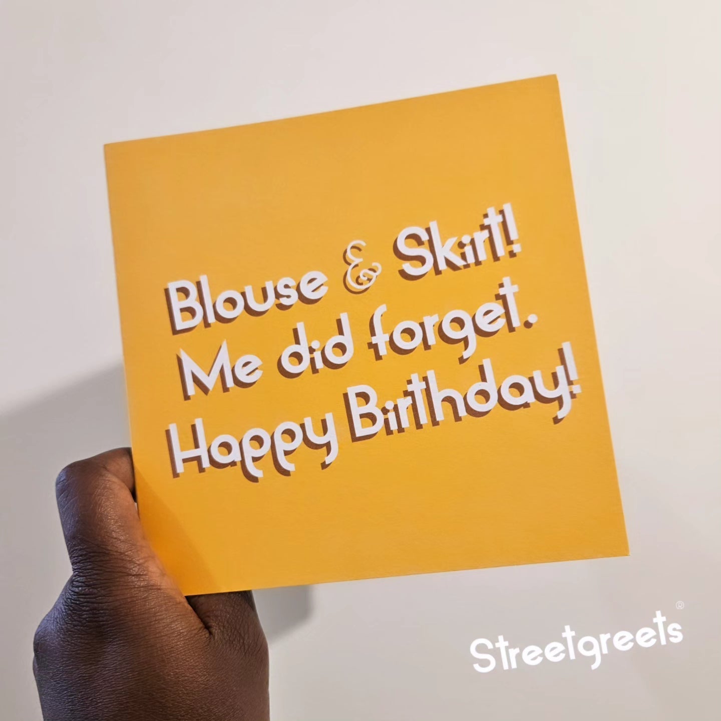 ME DID FORGET CARD - Streetgreets