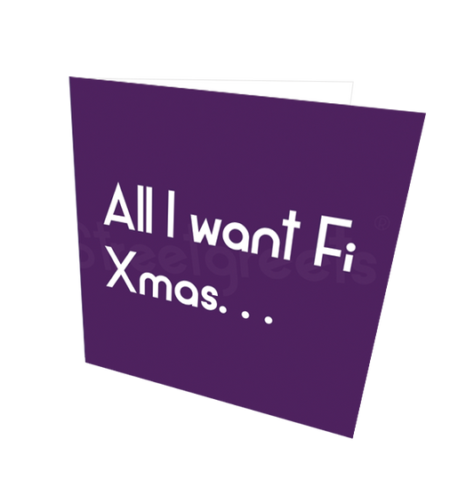 ALL I WANT CARD