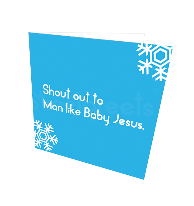 BABY JESUS CARD