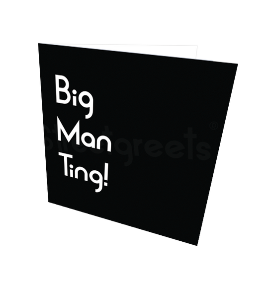 BIG MAN TING CARD