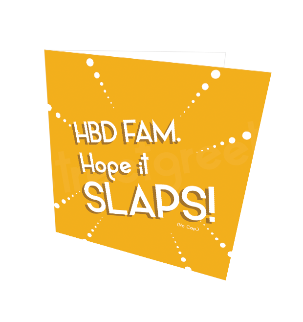 BIRTHDAY SLAPS CARD