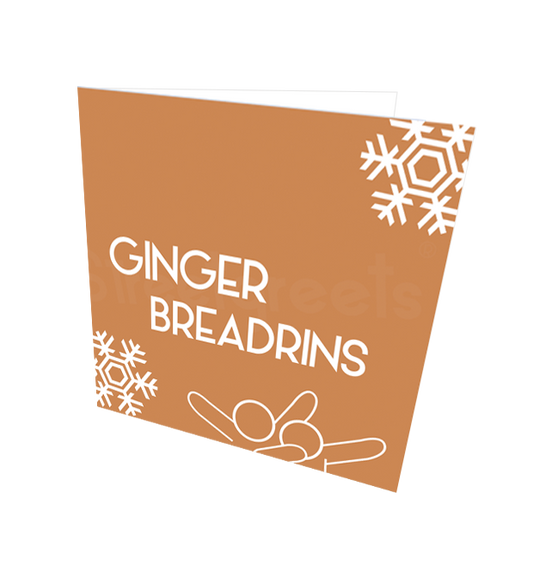 GINGER BREADRINS CARD