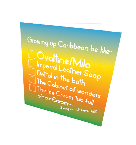 GROWING UP CARIBBEAN CARD - Streetgreets