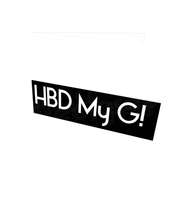 HBD MY G CARD