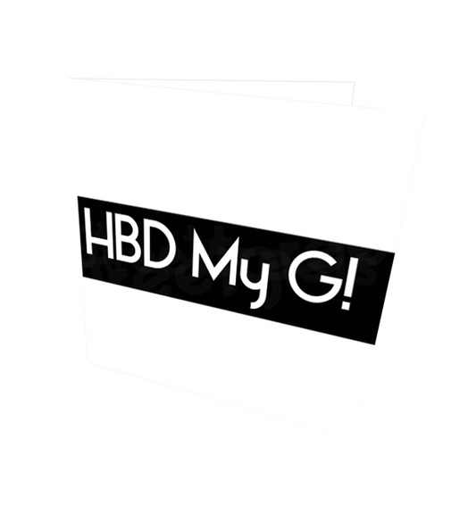 HBD MY G CARD