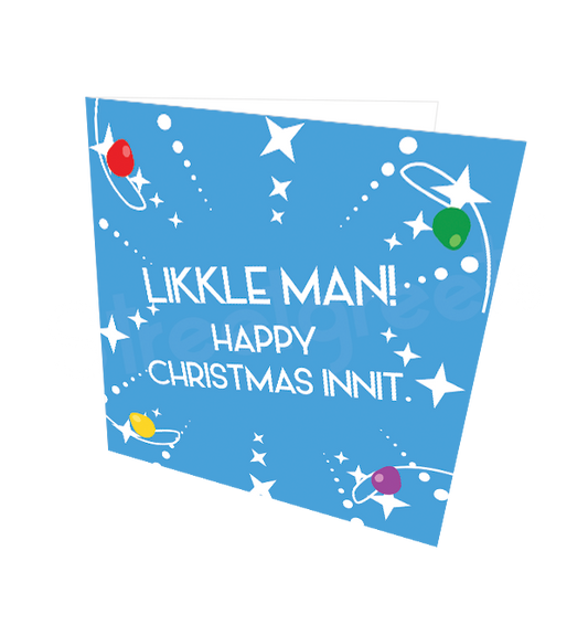 LIKKLE MAN HC CARD - Streetgreets