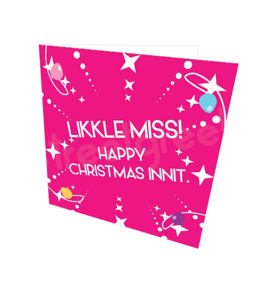 LIKKLE MISS HC CARD - Streetgreets