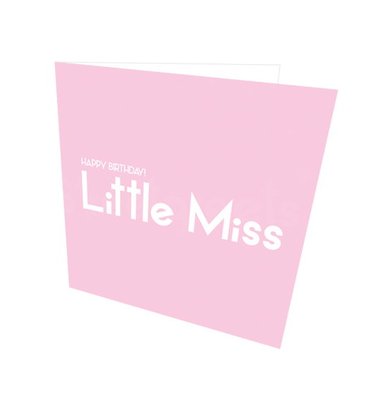 LITTLE MISS HB CARD - Streetgreets