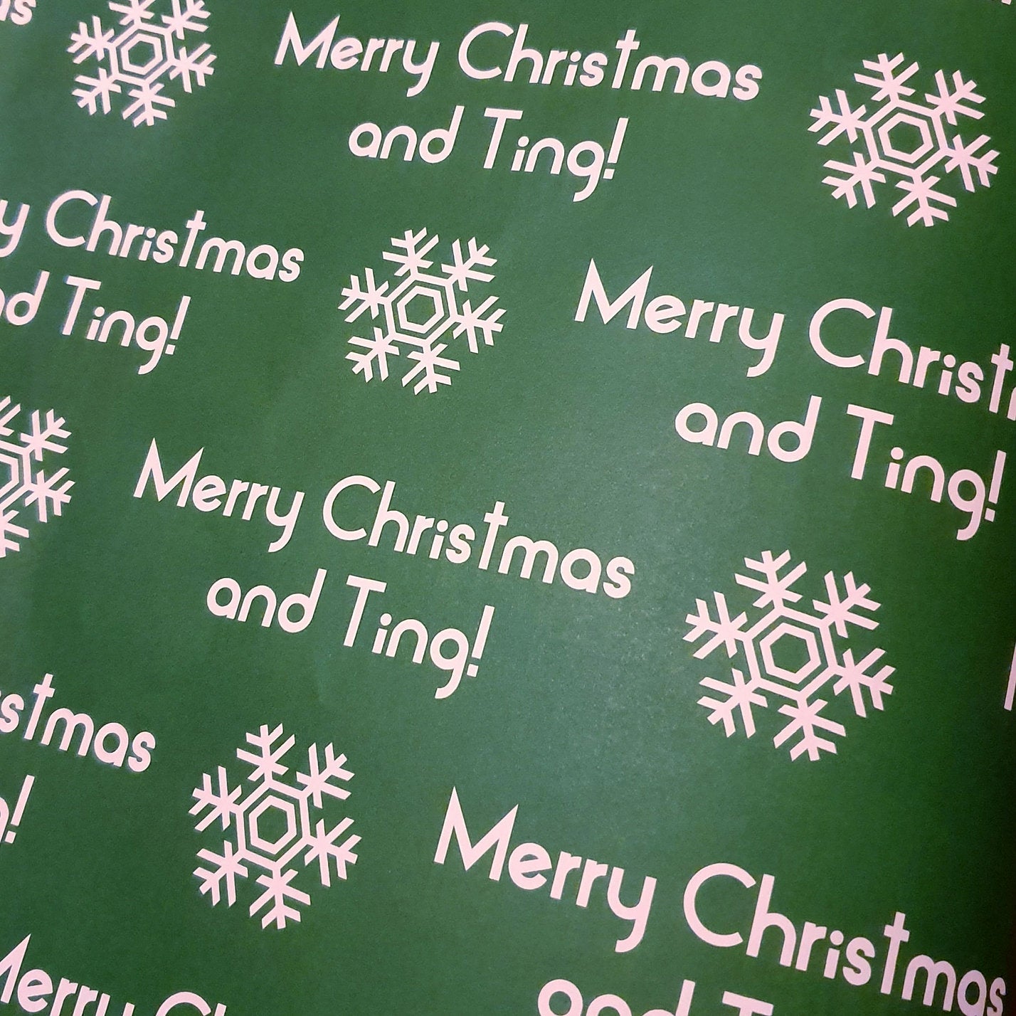 MERRY CHRISTMAS AND TING WRAP