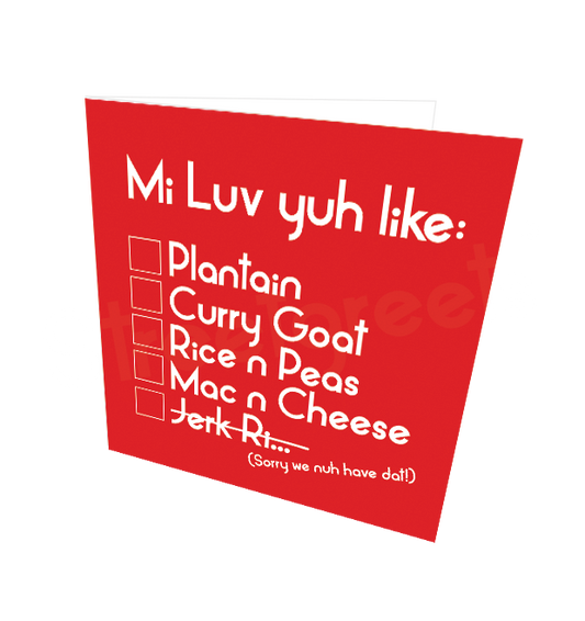 MI LUV YUH CARD - Streetgreets