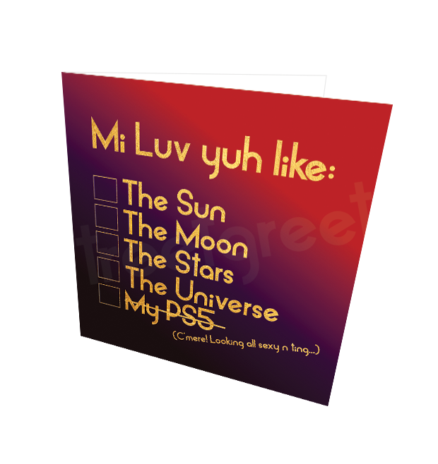 MI LUV YUH-VALENTINE'S EDITION CARD - Streetgreets