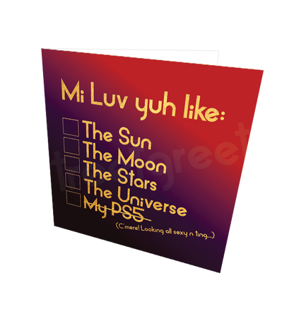 MI LUV YUH-VALENTINE'S EDITION CARD - Streetgreets