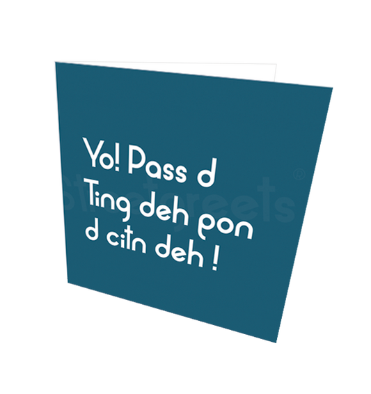 PASS D TING CARD - Streetgreets