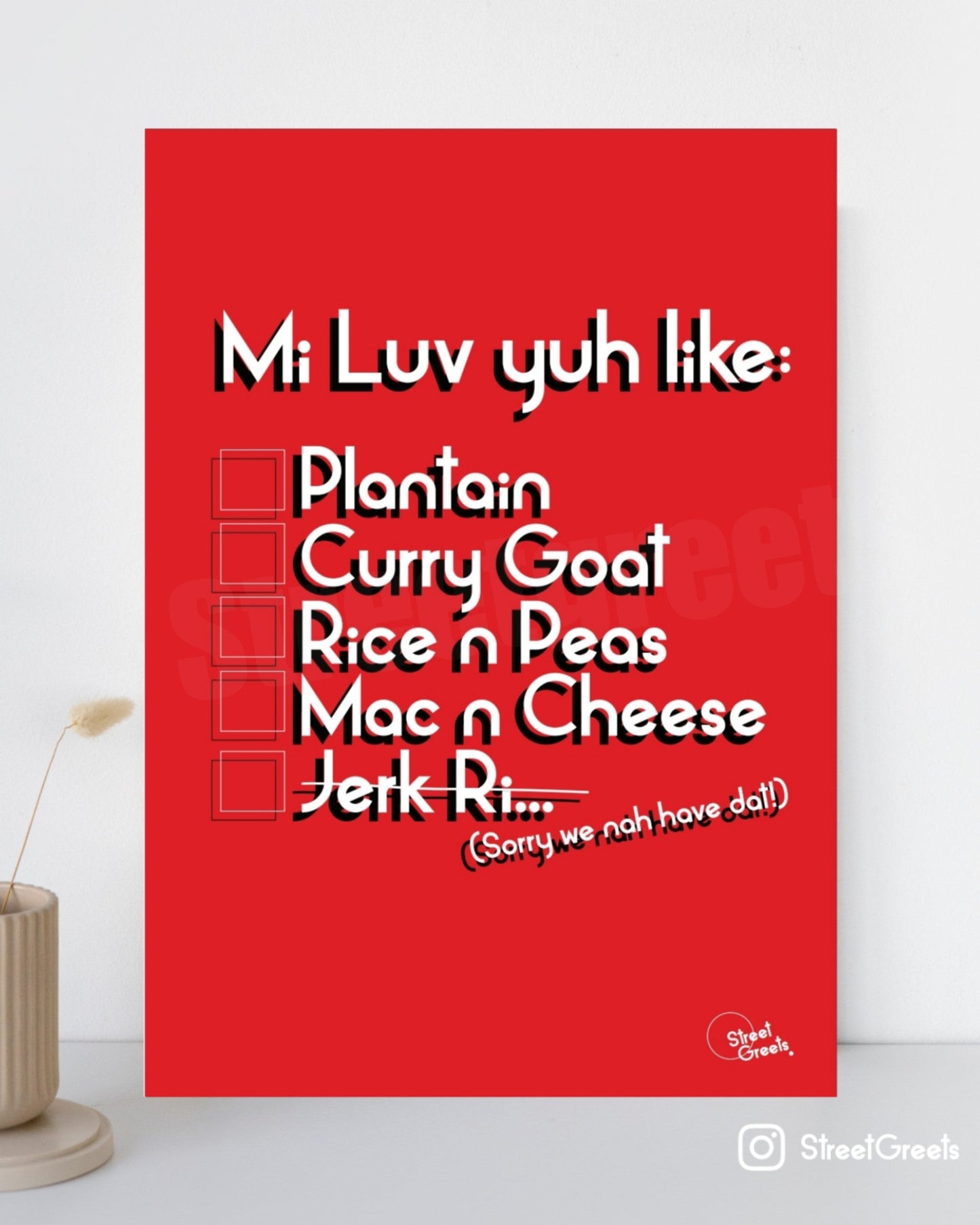 MI LUV YUH POSTER