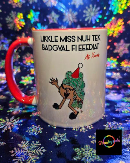 XMAS LIKKLE MISS FI EEEDIAT MUG - Streetgreets