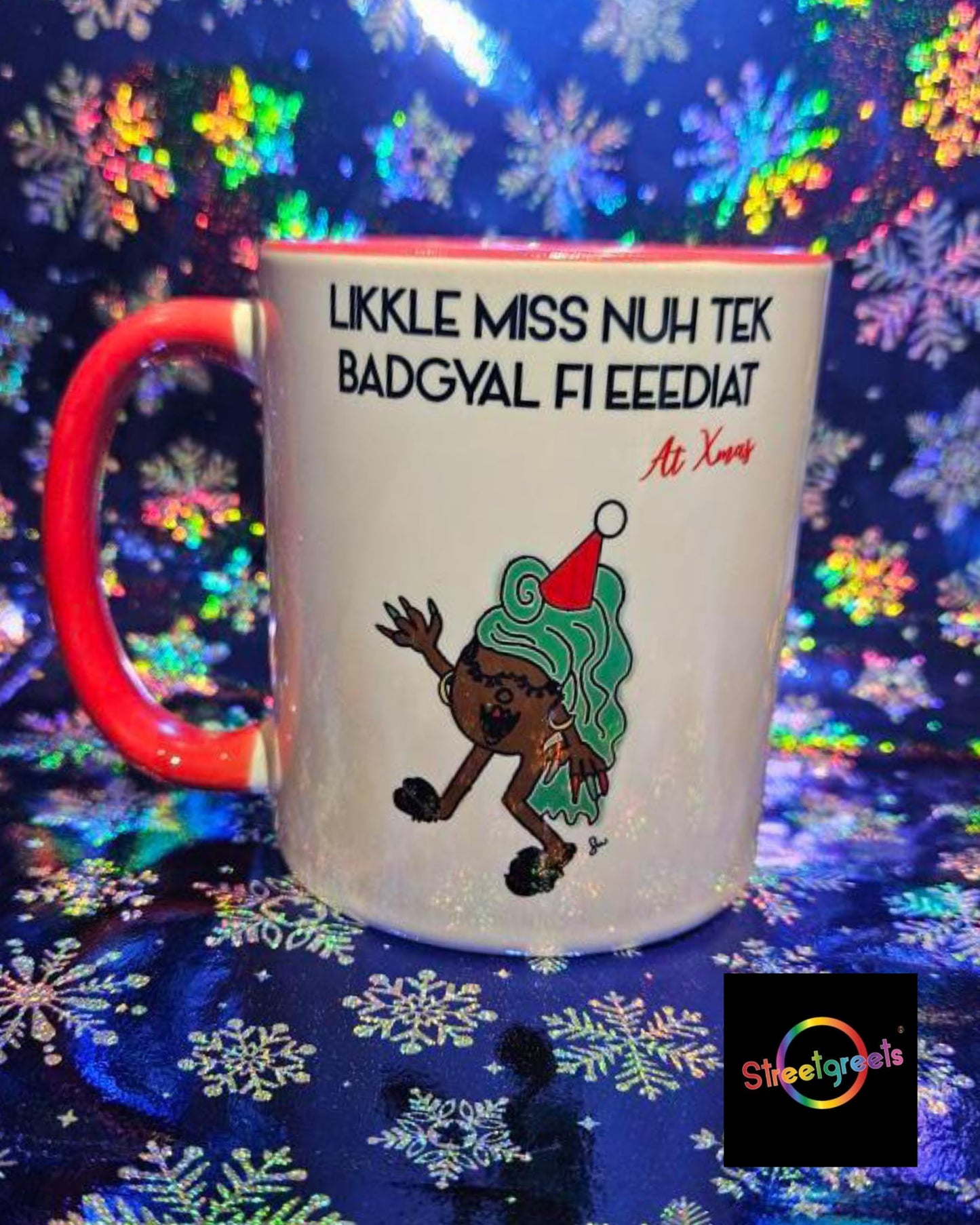 XMAS LIKKLE MISS FI EEEDIAT MUG - Streetgreets