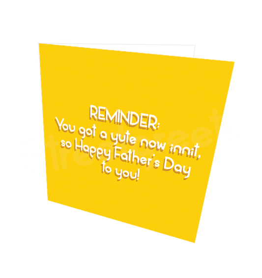 REMINDER CARD - Streetgreets