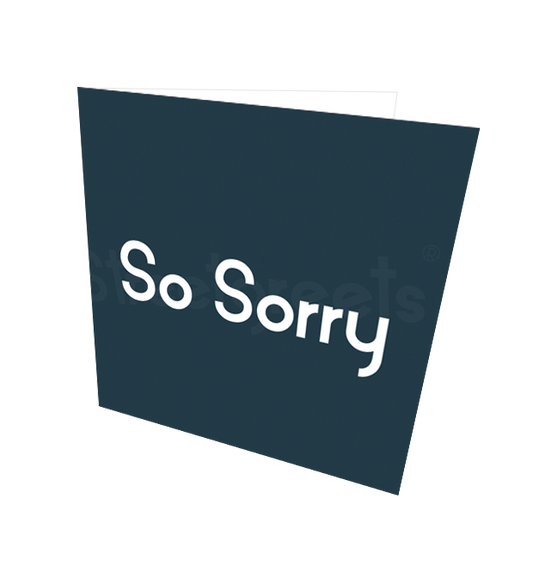 SO SORRY CARD - Streetgreets