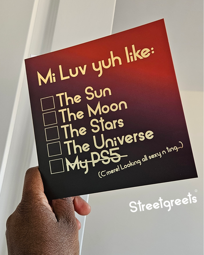 MI LUV YUH-VALENTINE'S EDITION CARD - Streetgreets