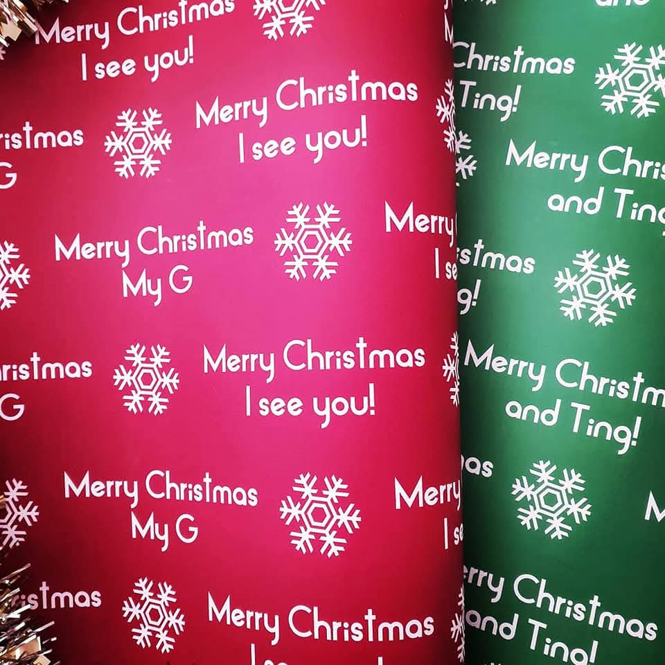 MERRY CHRISTMAS AND TING WRAP