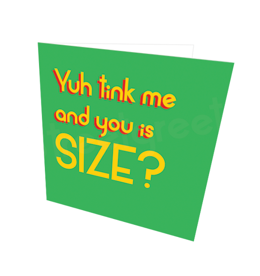SIZE CARD - Streetgreets