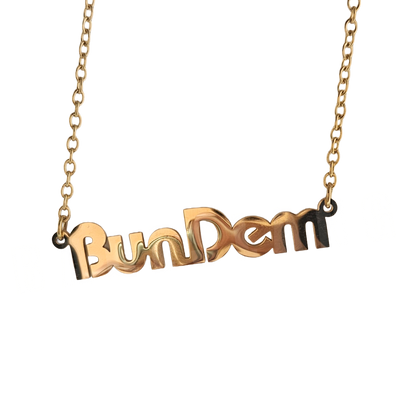 Bun Dem Necklace by Bareslang - Streetgreets