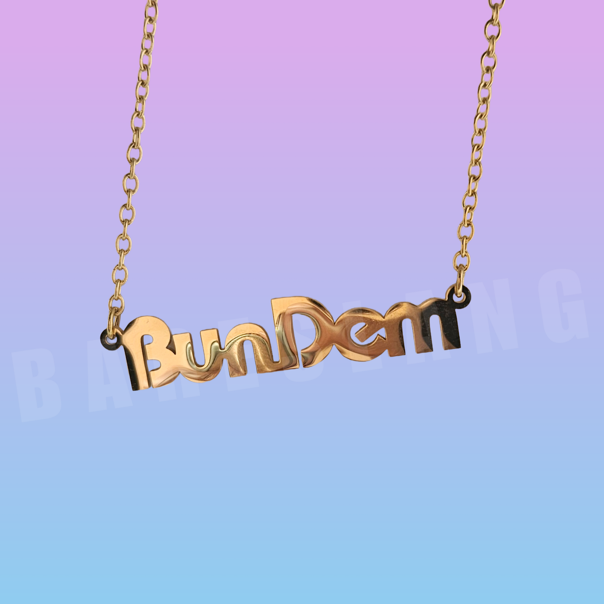 Bun Dem Necklace by Bareslang - Streetgreets