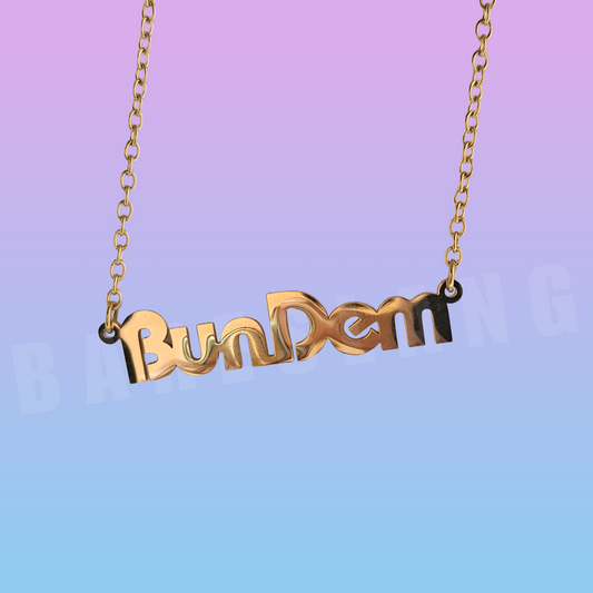 Bun Dem Necklace by Bareslang - Streetgreets